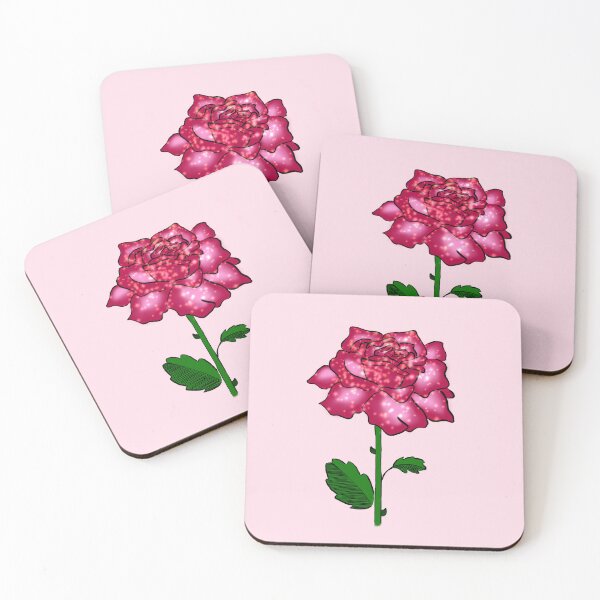 Item preview, Pretty Pink Glitter Rose designed and sold by Mallory Harrington.