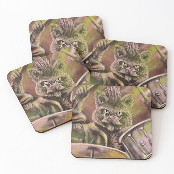 Item preview, Cool Cat Drummer designed and sold by TheArtCave.