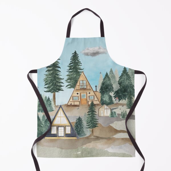 Item preview, Forest Wooden Chalet Trees Camping designed and sold by Sagittarius-Lin.