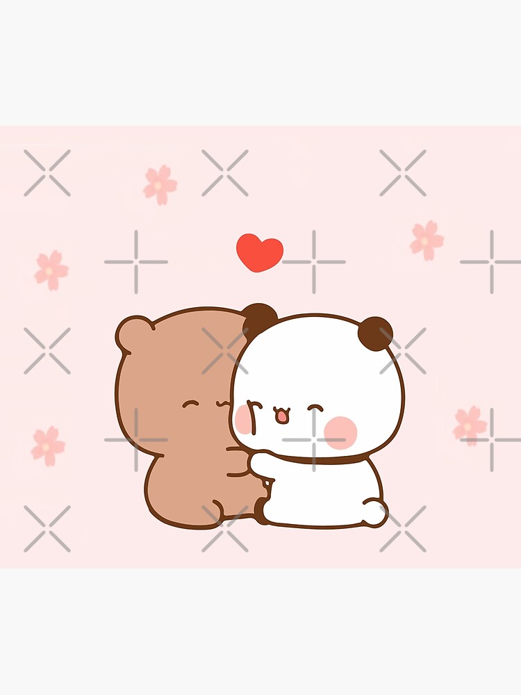 Love Hug Panda Bear Bubu Dudu Poster For Sale By Dev Ilyass Redbubble