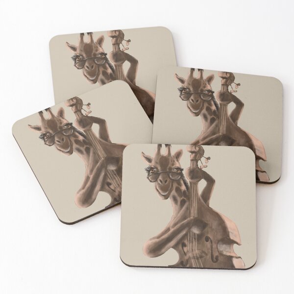 Item preview, Jazzy Giraffe Bass Player designed and sold by TheArtCave.