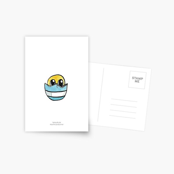 Küken im Ei Postkarte