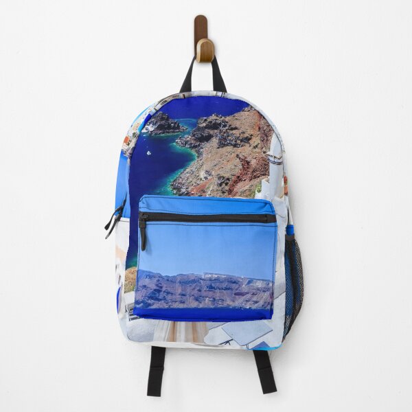 Item preview, Santorini Grecia Edificios Blancos Techo Azul Océano Azul designed and sold by RyansOpenDoor.