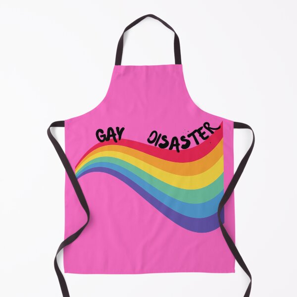 Item preview, Gay Disaster Curved Rainbow For Pride Month In Pink designed and sold by LuckyKermit.
