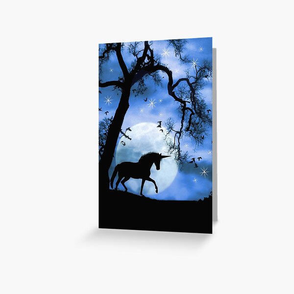 Item preview, Unicorn and Moon Magically, Mystical, Mythical  designed and sold by Stephanie Laird.