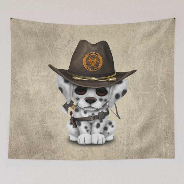Item preview, Cute Dalmatian Puppy Zombie Hunter designed and sold by JeffBartels.