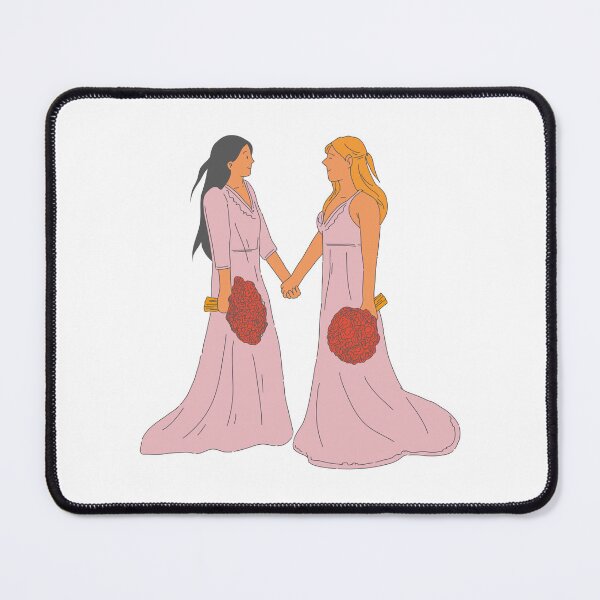 Item preview, Lesbian Couple Wedding Drawing Painting Art designed and sold by Regenbogenn.