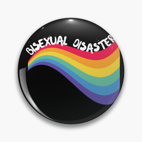 Item preview, Bisexual Disaster Curved Rainbow For Pride Month In Black designed and sold by LuckyKermit.