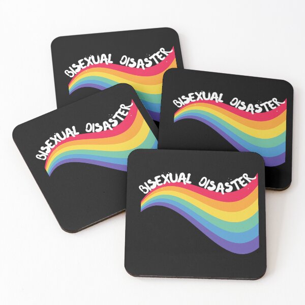 Item preview, Bisexual Disaster Curved Rainbow For Pride Month In Black designed and sold by LuckyKermit.