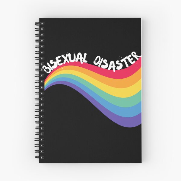 Item preview, Bisexual Disaster Curved Rainbow For Pride Month In Black designed and sold by LuckyKermit.