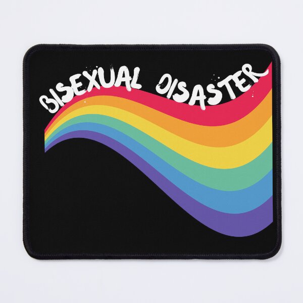 Item preview, Bisexual Disaster Curved Rainbow For Pride Month In Black designed and sold by LuckyKermit.