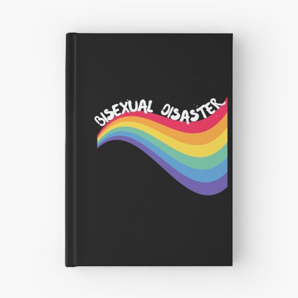 Item preview, Bisexual Disaster Curved Rainbow For Pride Month In Black designed and sold by LuckyKermit.
