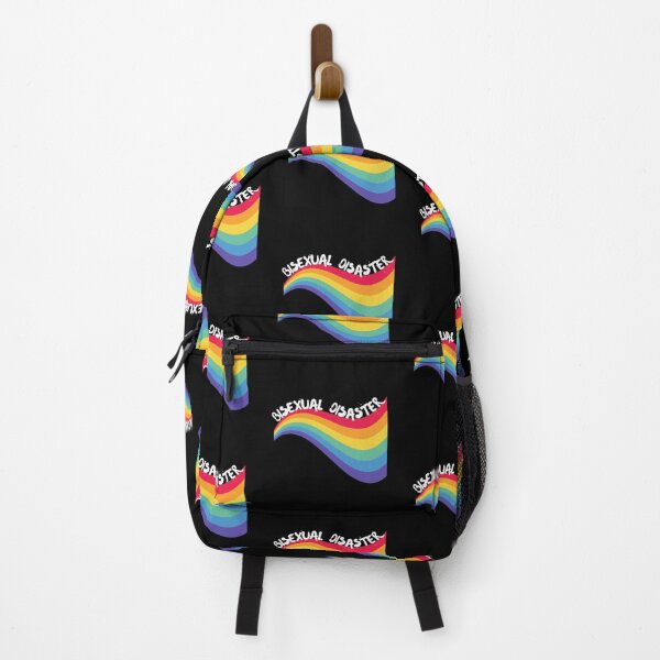 Item preview, Bisexual Disaster Curved Rainbow For Pride Month In Black designed and sold by LuckyKermit.