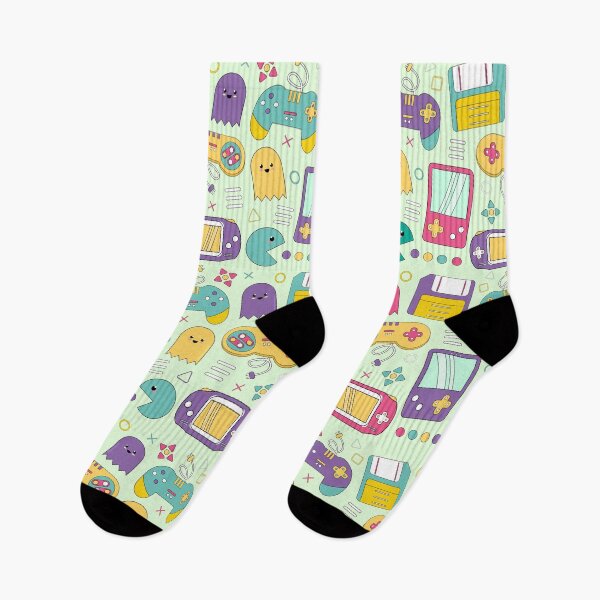 Item preview, Old School Video Game Pattern designed and sold by NobleForte.
