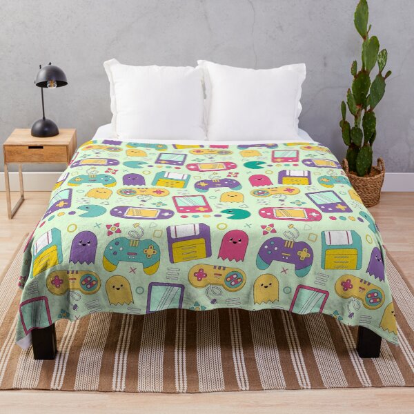 Item preview, Old School Video Game Pattern designed and sold by NobleForte.