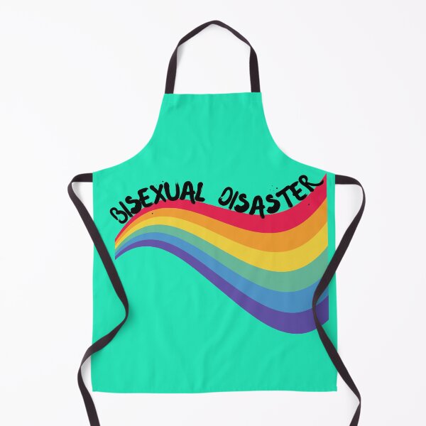 Item preview, Bisexual Disaster Curved Rainbow For Pride Month In Green designed and sold by LuckyKermit.