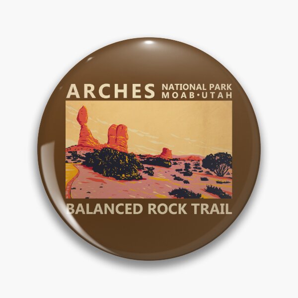 Item preview, Arches National Park Utah Balanced Rock Trail Vintage designed and sold by KrisSidDesigns.