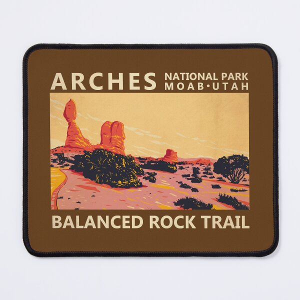 Item preview, Arches National Park Utah Balanced Rock Trail Vintage designed and sold by KrisSidDesigns.