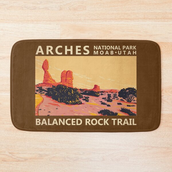 Item preview, Arches National Park Utah Balanced Rock Trail Vintage designed and sold by KrisSidDesigns.