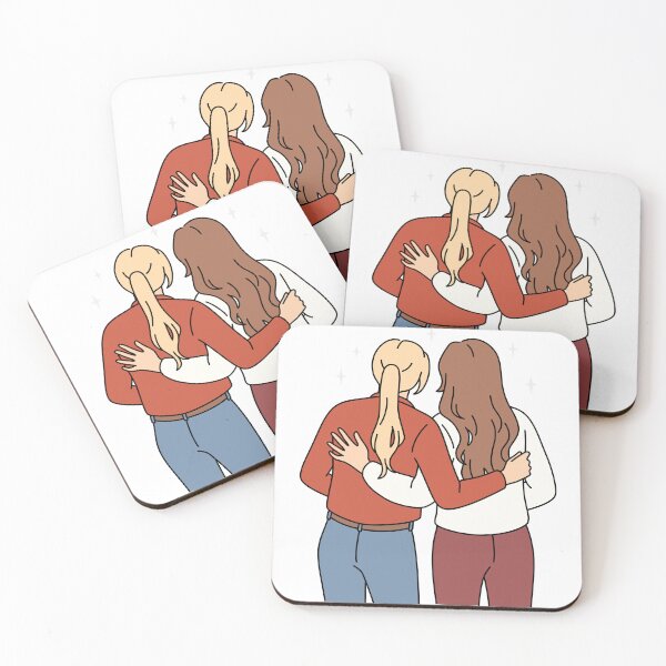 Item preview, Lesbian Couple Illustration Art designed and sold by Regenbogenn.