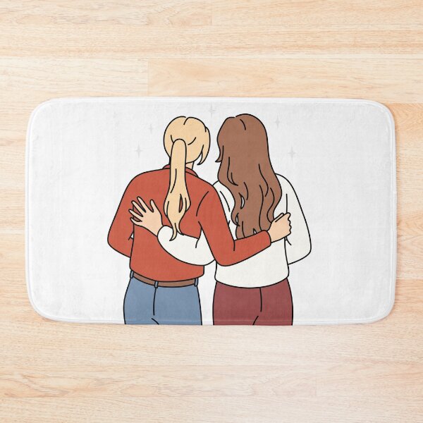 Item preview, Lesbian Couple Illustration Art designed and sold by Regenbogenn.