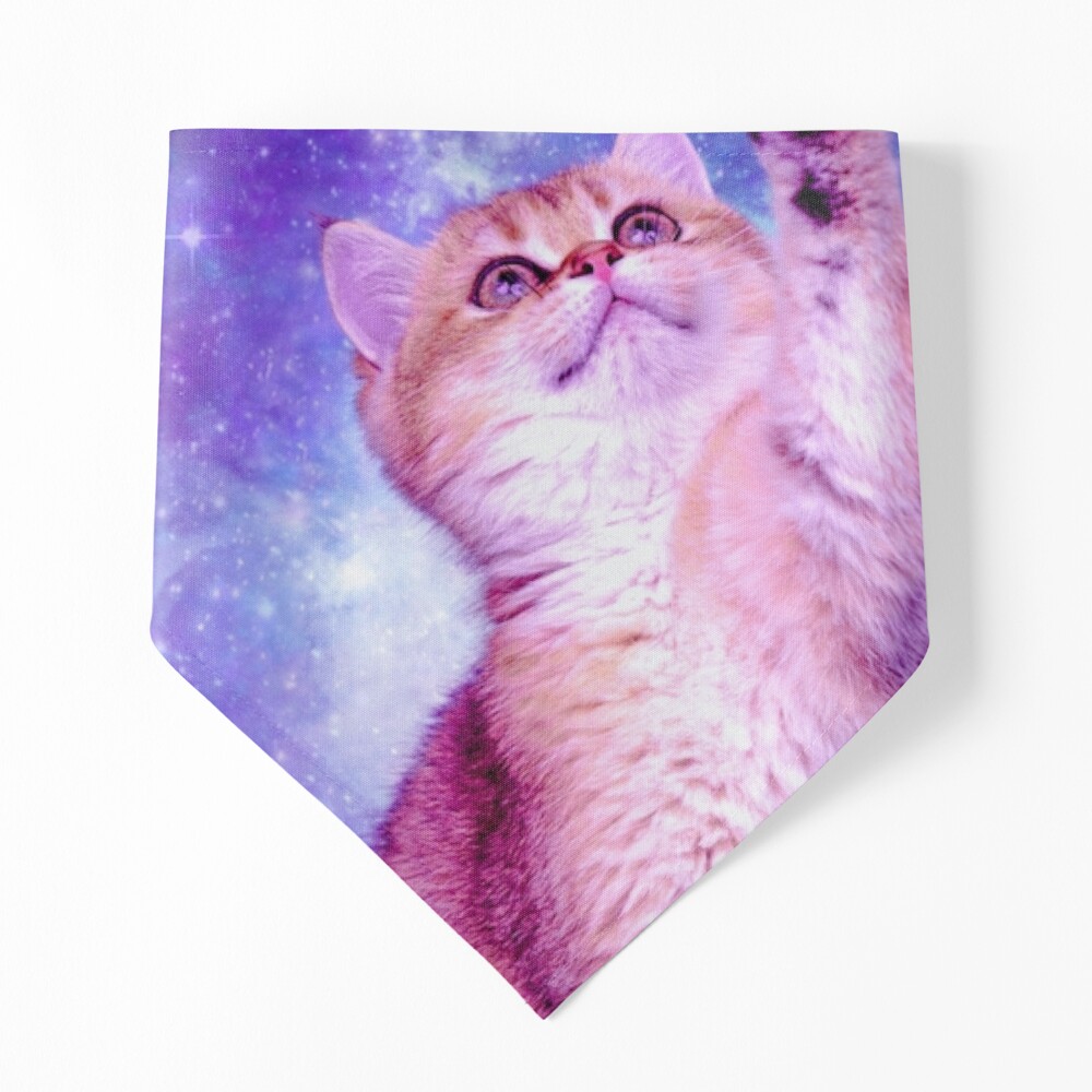 Pet’s and solar system lover, Galaxy Cat, cute Purple Cat in space design |  Art Board Print