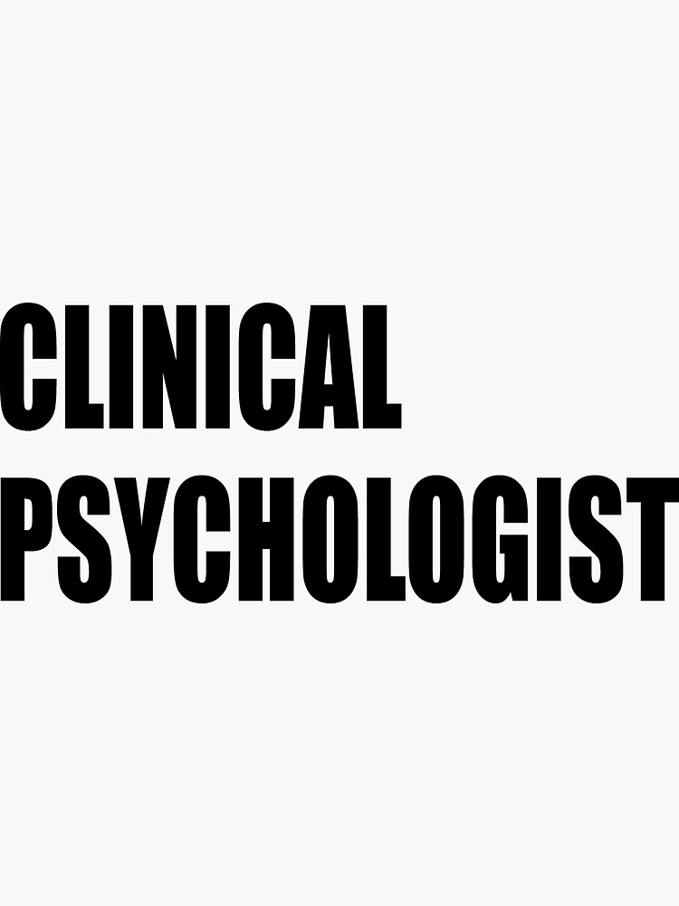 "Clinical Psychologist In Hospital" Sticker for Sale by GRART Redbubble