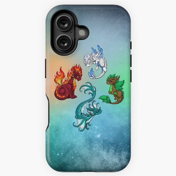 Aperçu de l'œuvre Quatre éléments - Dragons créée et vendue par Dragons and Beasties.