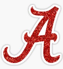 university of alabama glitter Sticker