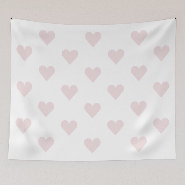 Item preview, Medium PALE PINK and WHITE LOVE HEARTS designed and sold by RachelMacht.