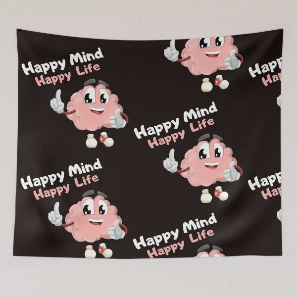 Item preview, Happy Mind Happy Life designed and sold by TopWaw ⭐⭐⭐⭐⭐.