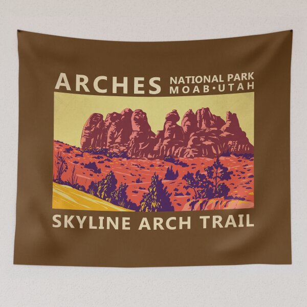 Item preview, Arches National Park Utah Skyline Arch Trail Vintage designed and sold by KrisSidDesigns.
