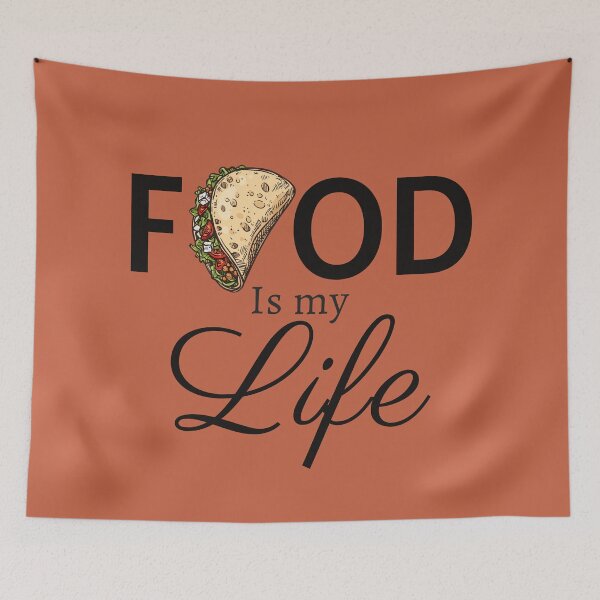 Item preview, Food Is My Life For Food Lover - TacoLovers Gift Idea,  Birthday Gift for Her designed and sold by ANZI-Shop.