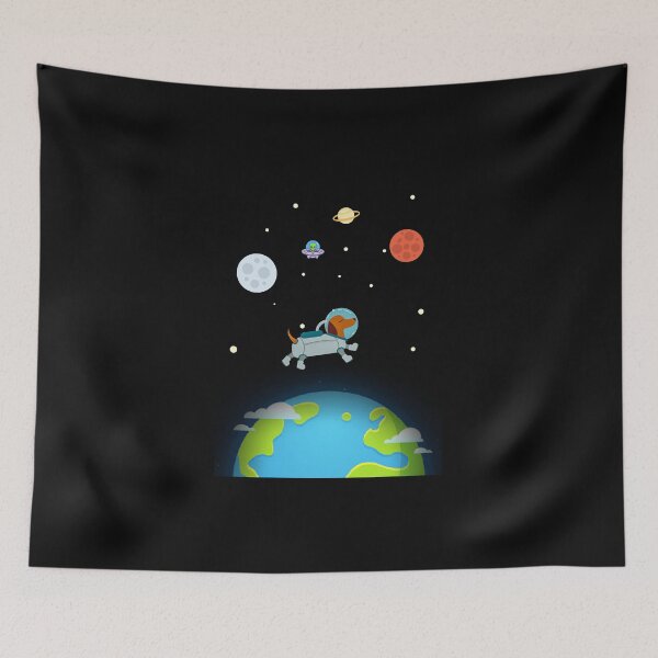Item preview, Dachshund In Space designed and sold by Daschunddesigns.