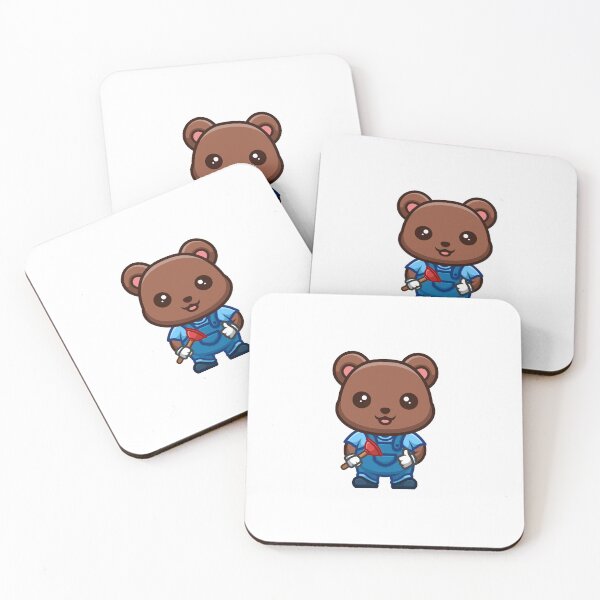 Item preview, Bear Plumber Cute Creative Kawaii designed and sold by GumregaStudio.