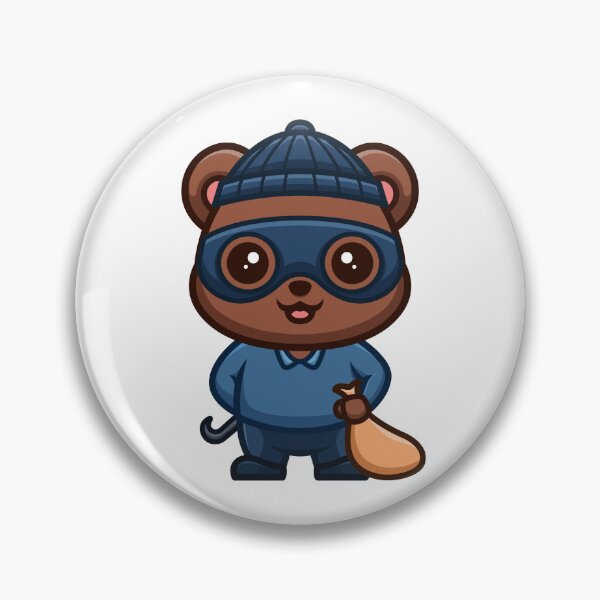 Item preview, Bear Thief Cute Creative Kawaii designed and sold by GumregaStudio.