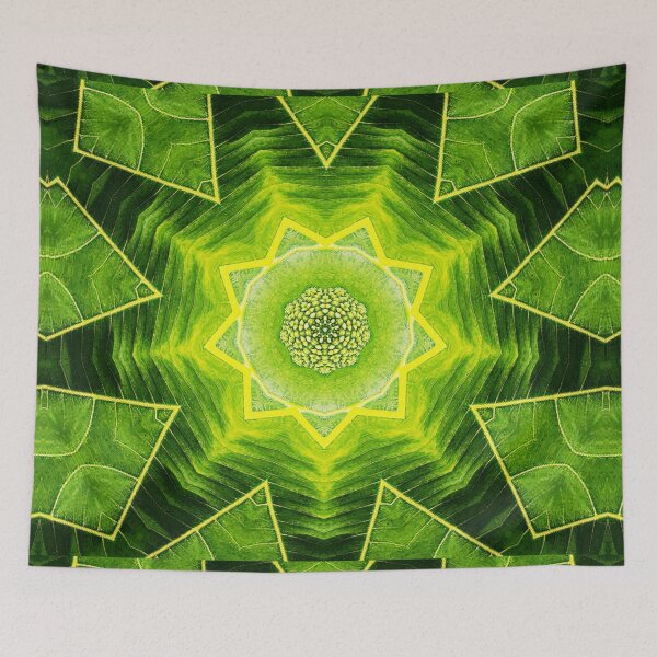 Item preview,  ABSTRACT PAINTED GEOMETRIC ART BREADFRUIT PATTERN WITH LEAVES. designed and sold by Ralek.