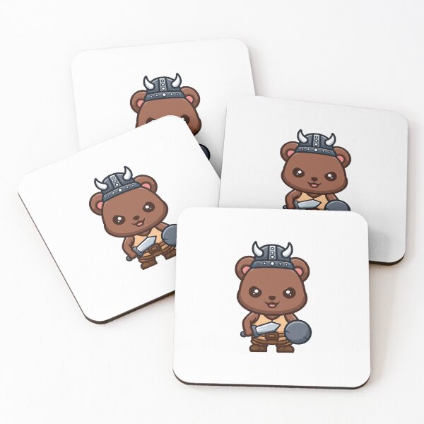 Item preview, Bear Viking Cute Creative Kawaii designed and sold by GumregaStudio.