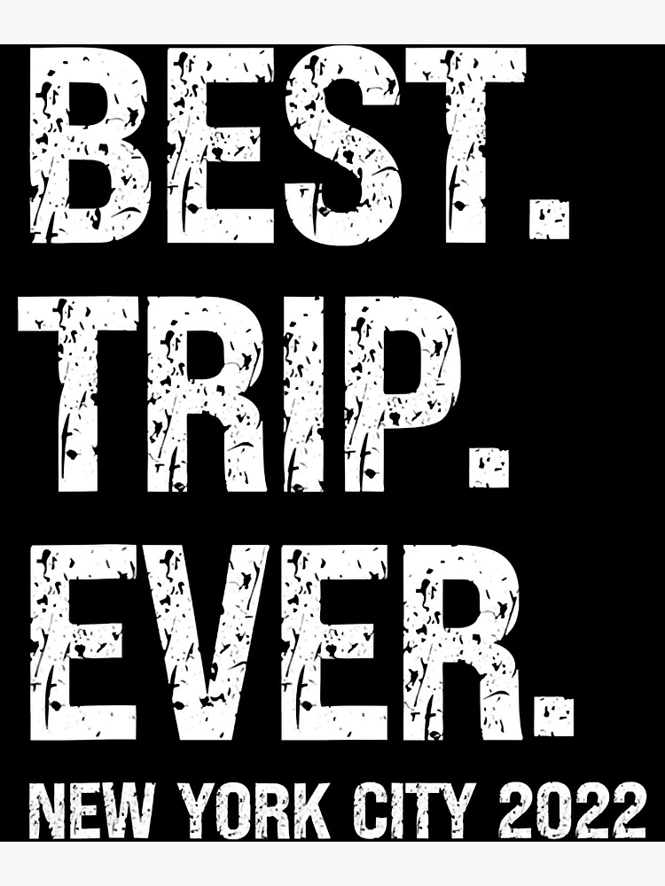 "Best Trip Ever New York City 2022 Family Vacation 2022" Poster for