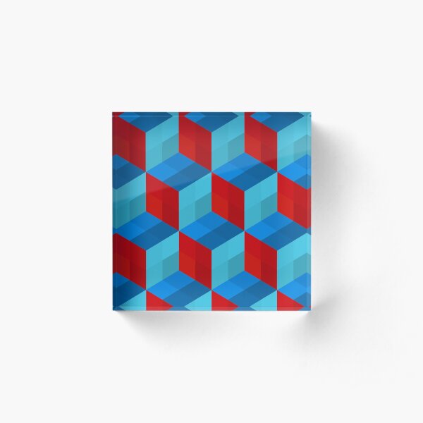 Cube Pattern I Acrylic Block