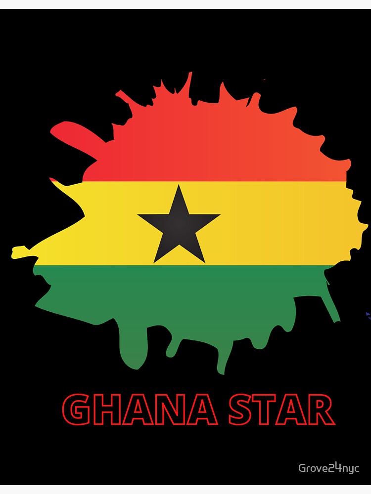 "GHANA STAR Ghana Flag" Sticker for Sale by Grove24nyc Redbubble