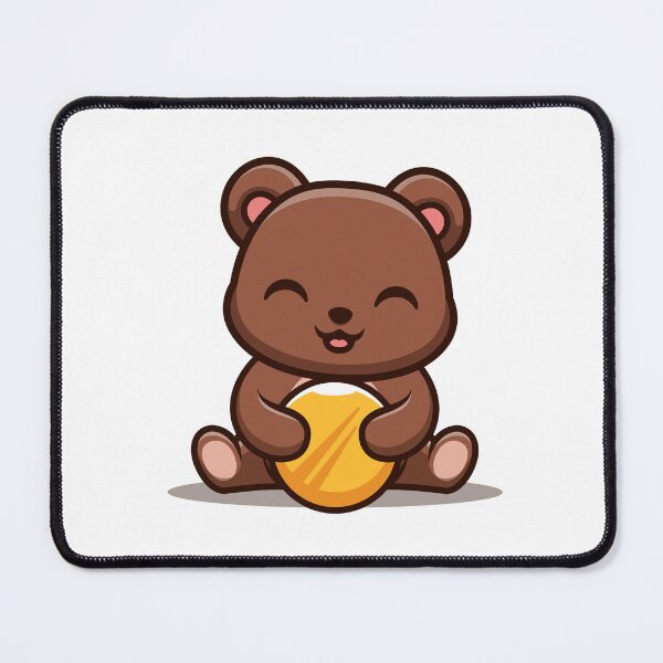 Item preview, Bear Sitting Gold Coin Cute designed and sold by GumregaStudio.