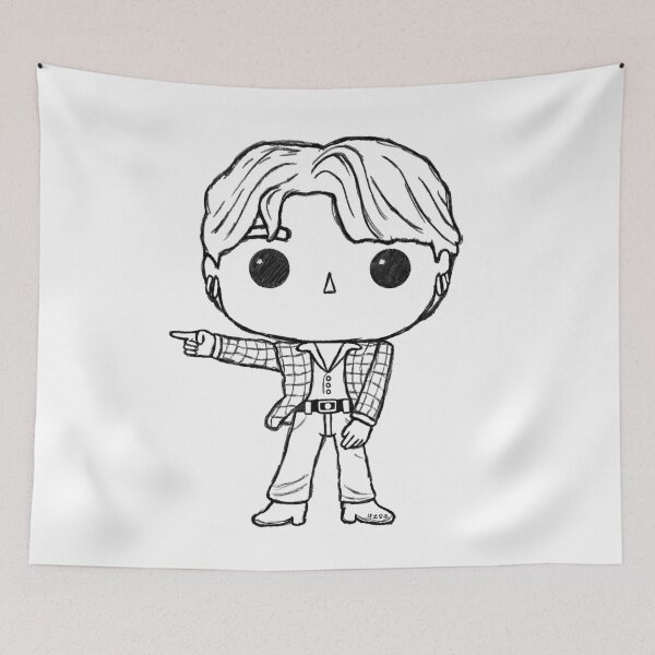 Item preview, BTS Jungkook Dynamite (outline) designed and sold by mymikrokosmos.