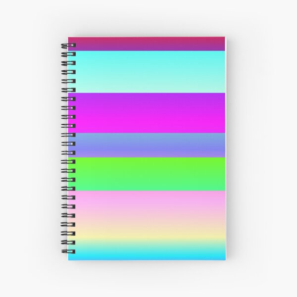 Neon Color Palette Spiral Notebooks for Sale