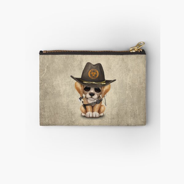 Item preview, Cute Golden Retriever Puppy Zombie Hunter designed and sold by JeffBartels.