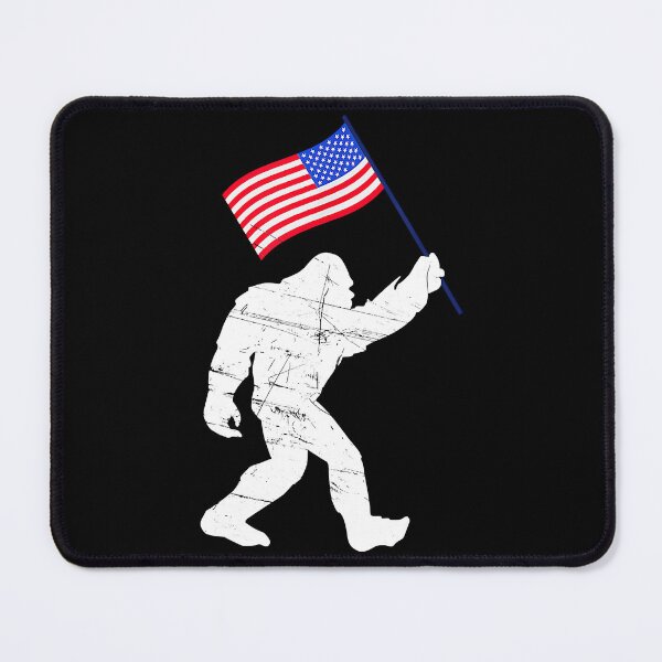 Item preview, Bigfoot With American Flag Funny 4th Of July designed and sold by ImkeAhrens.