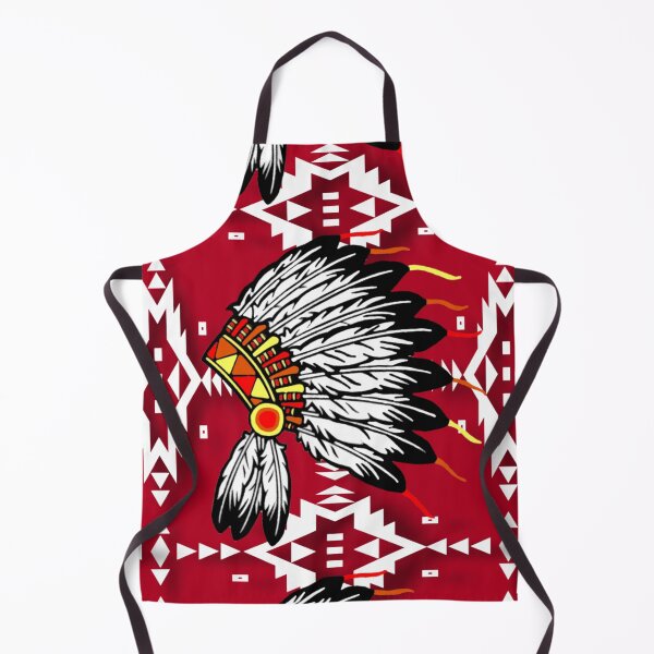 Item preview, Red / White Native Headdress Print designed and sold by JMWCD.