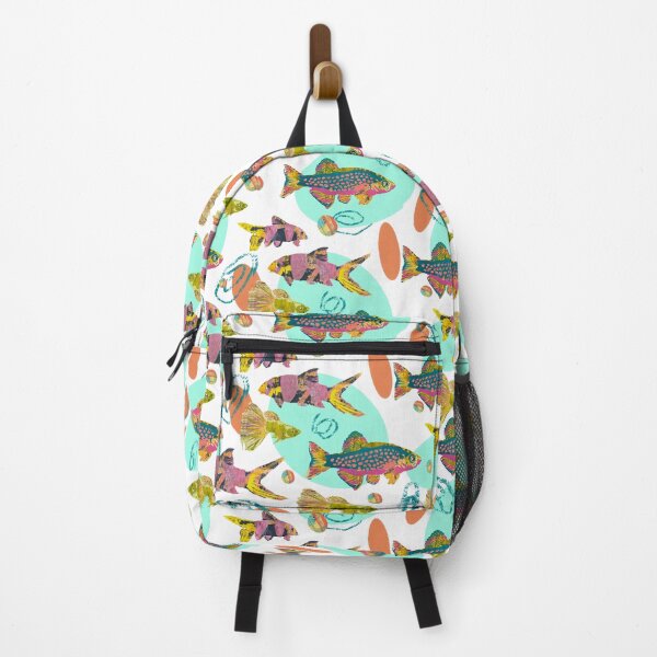 Item preview, Fun Quirky Tropical fish 80’s pattern designed and sold by ginaisarty.