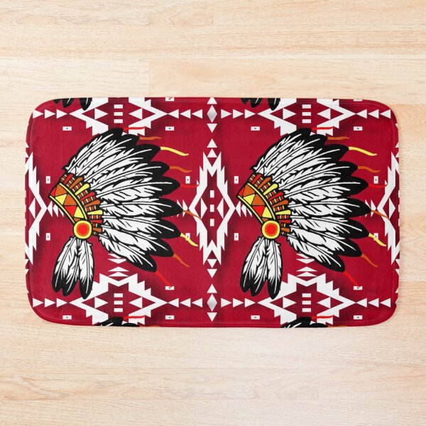 Item preview, Red / White Native Headdress Print designed and sold by JMWCD.