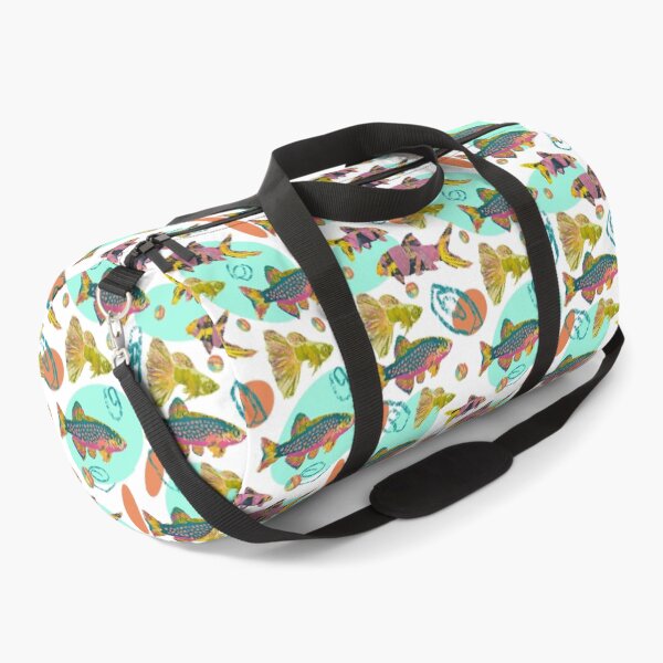 Item preview, Fun Quirky Tropical fish 80’s pattern designed and sold by ginaisarty.